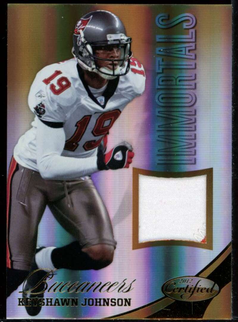 Keyshawn Johnson Card 2012 Certified Mirror Gold Materials Prime #224 Image 1