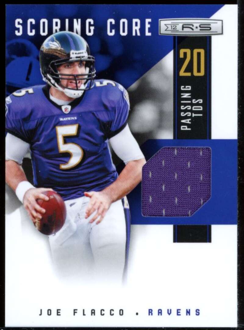 Joe Flacco Card 2012 Rookies and Stars Scoring Core Materials Jersey #12 Image 1