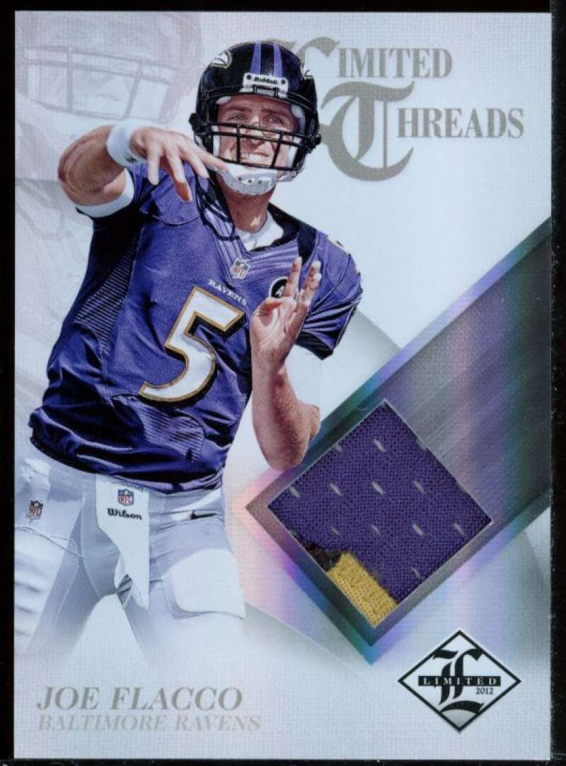 Joe Flacco Card 2012 Limited Threads Prime Jersey #1 Image 1