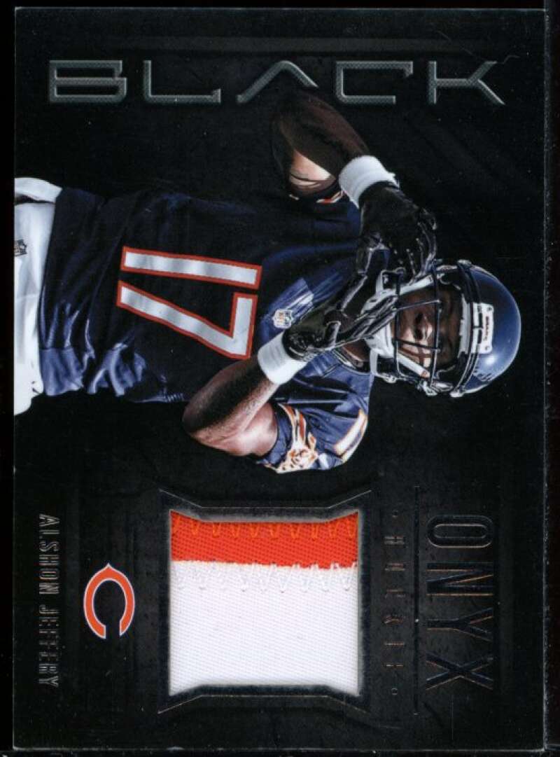 Alshon Jeffery Card 2012 Panini Black Onyx Rookie Materials Prime Jersey #35 Image 1