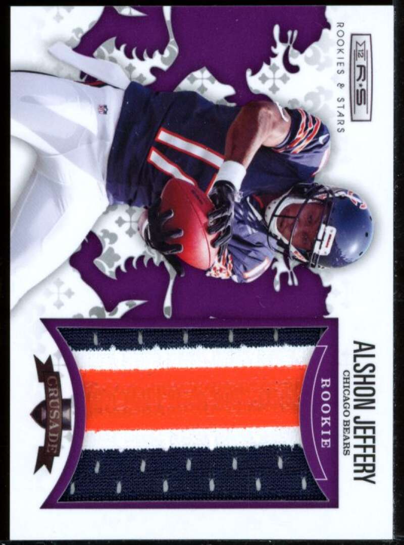 Alshon Jeffery 2012 Rookies and Stars Rookie Crusade Purple Prime Jersey #11 Image 1