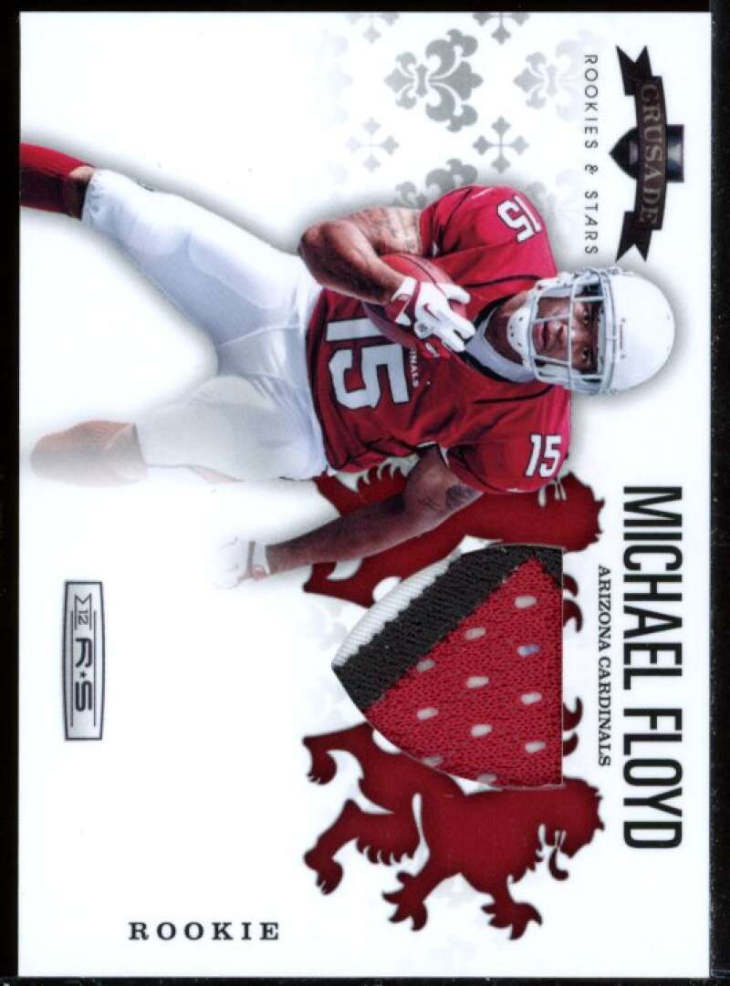 Michael Floyd 2012 Rookies and Stars Rookie Crusade Materials Prime Jersey #3 Image 1