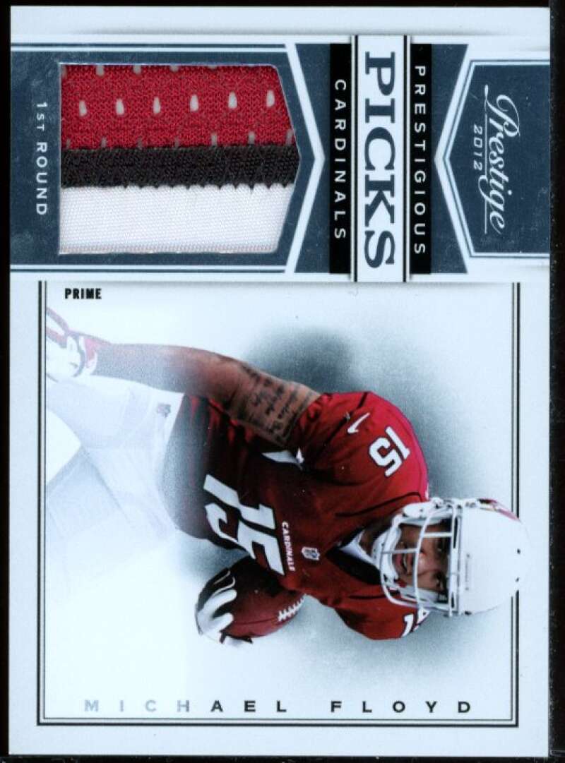 Michael Floyd Card 2012 Prestige Prestigious Picks Materials Prime #6 Image 1