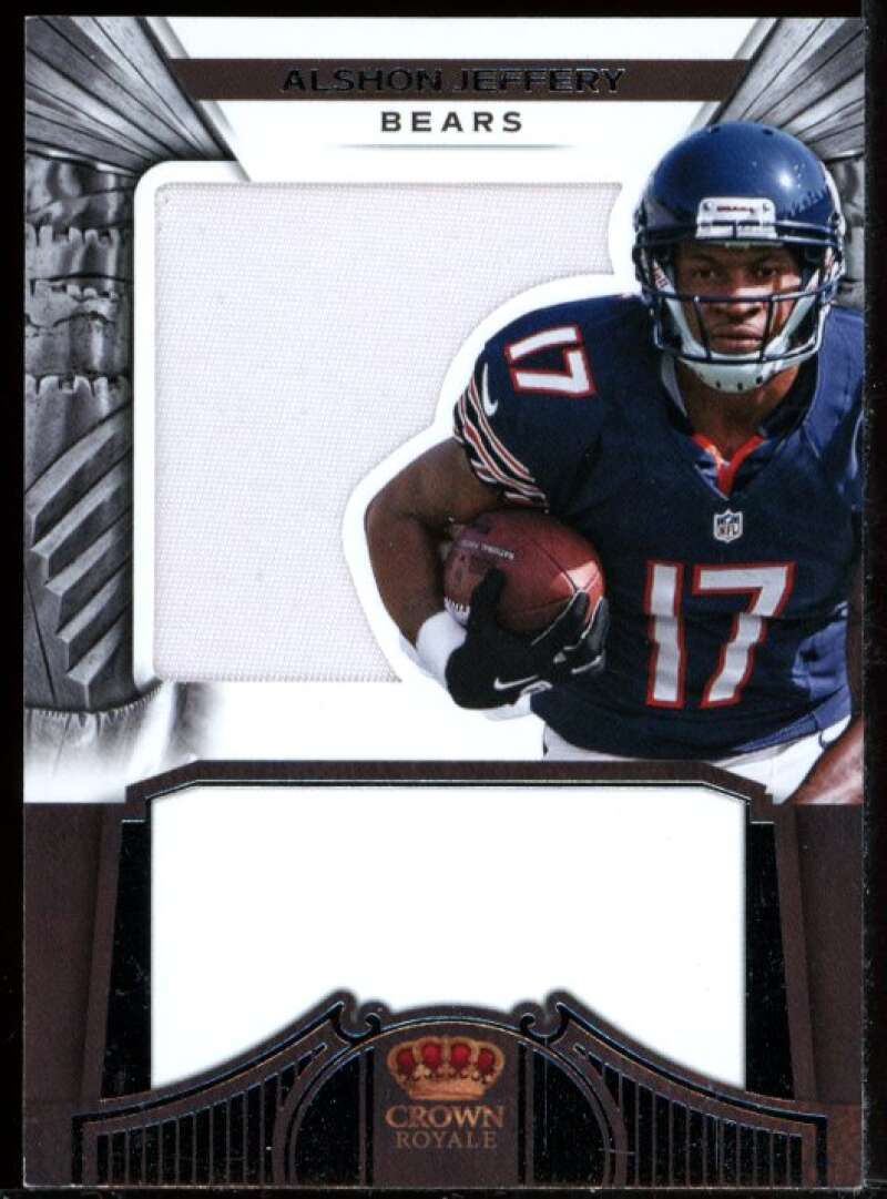 Alshon Jeffery Card 2012 Crown Royale Jumbo Jersey Materials Prime #252 Image 1