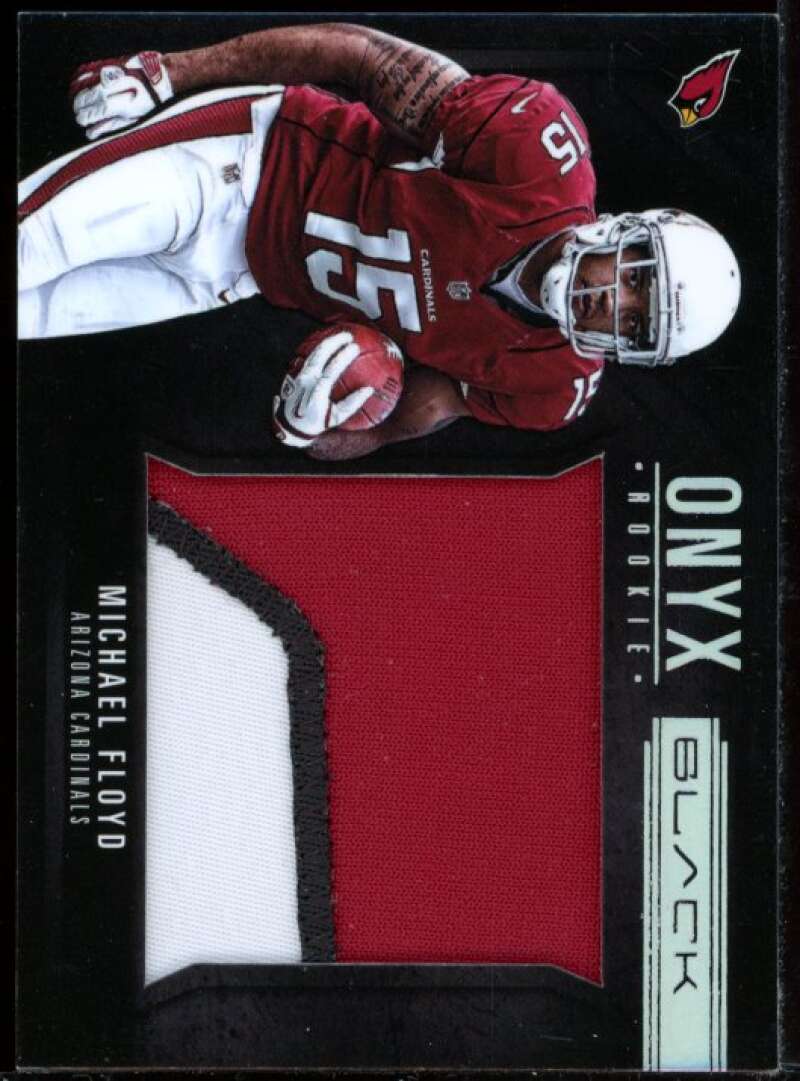 Michael Floyd Card 2012 Panini Black Onyx Rookie Materials Jumbo Prime Jersey #8 Image 1