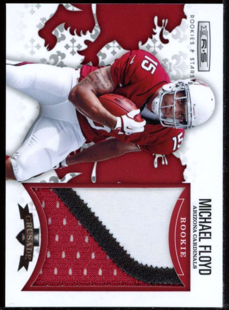 Michael Floyd Card 2012 Rookies n Stars Rookie Crusade Prime Red Jersey #3 Image 1