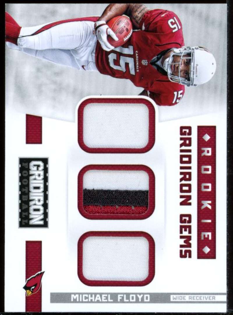 Michael Floyd Card 2012 Gridiron Rookie Gridiron Gems Trios Prime Jersey #10 Image 1