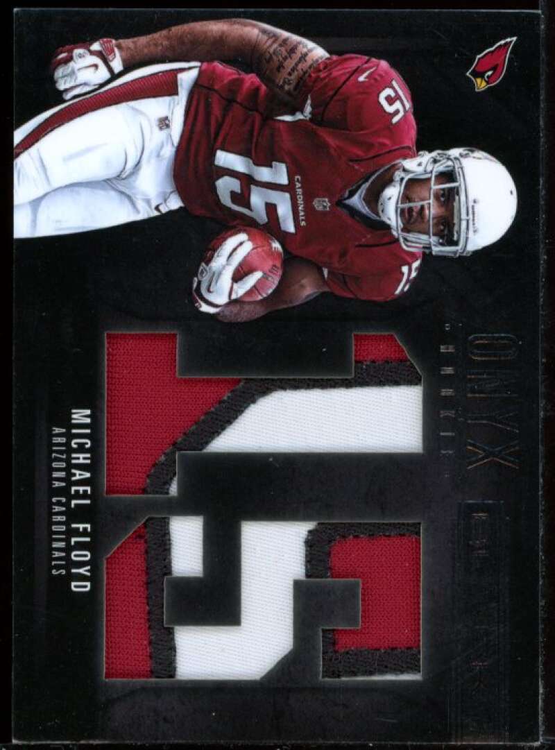 Michael Floyd Card 2012 Black Onyx Rookie Jumbo Prime Number Jersey #8 Image 1