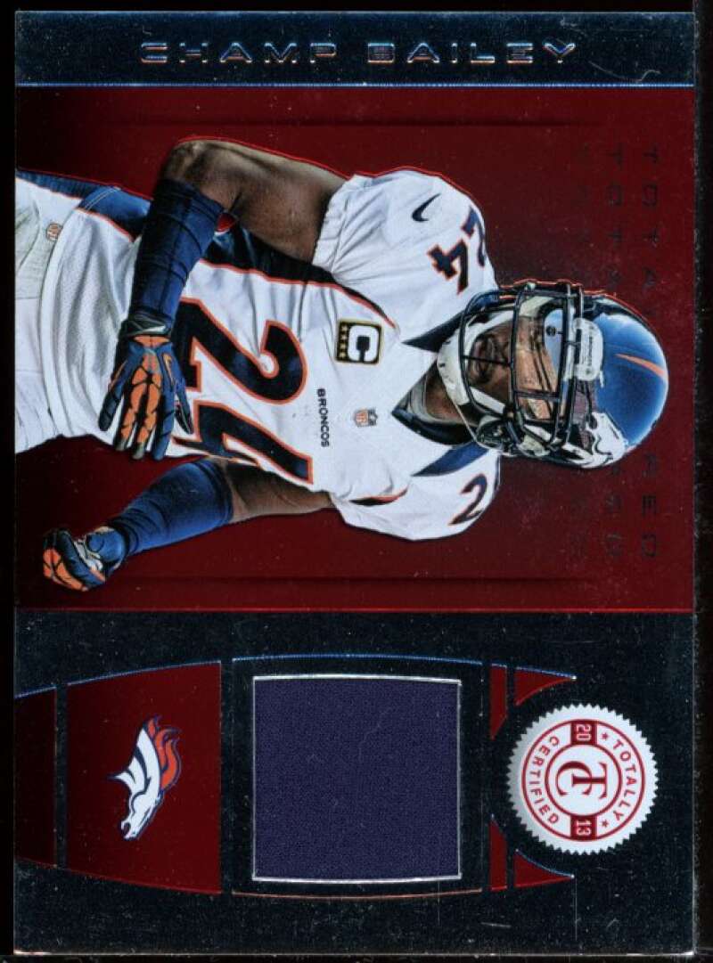 Champ Bailey Card 2013 Totally Certified Red Materials Jersey #47 Image 1