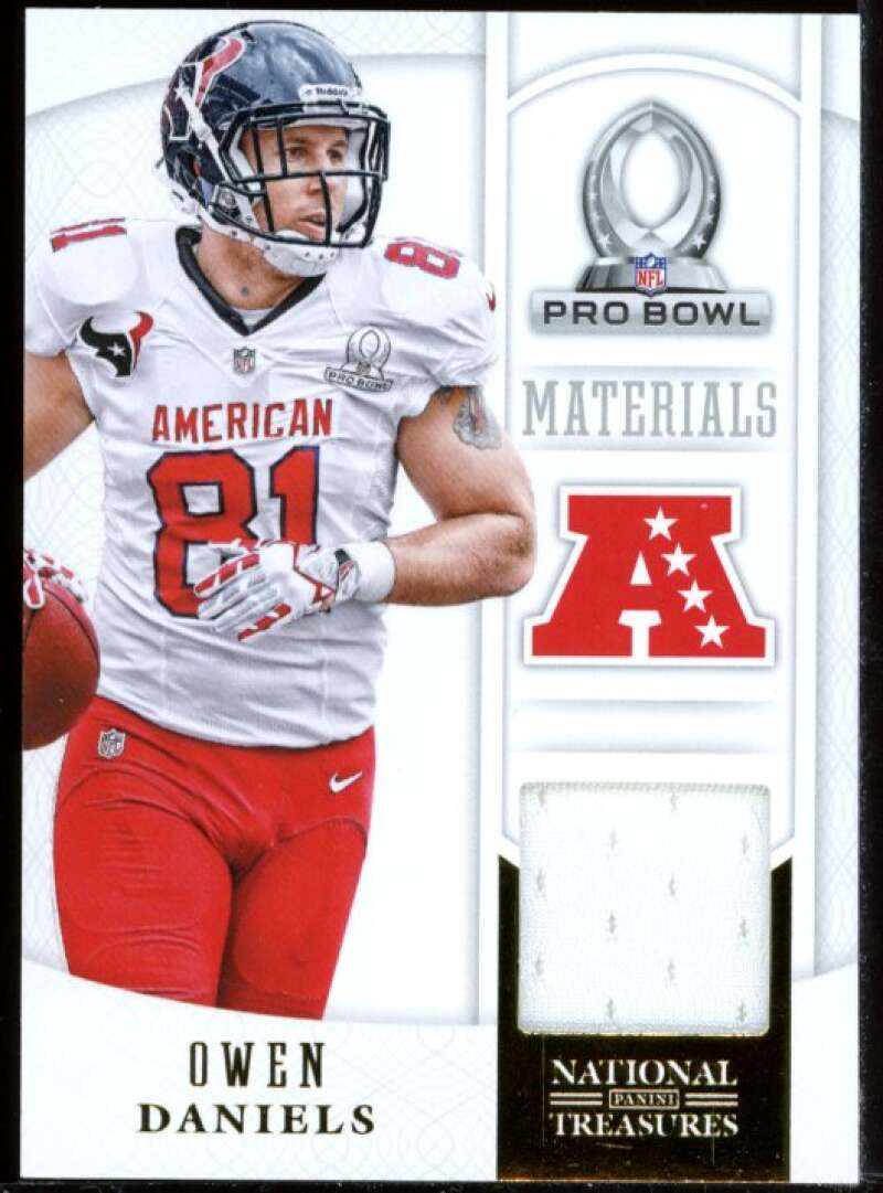 Owen Daniels 2013 Panini National Treasures Colossal Pro Bowl Material Jersey #6 Image 1