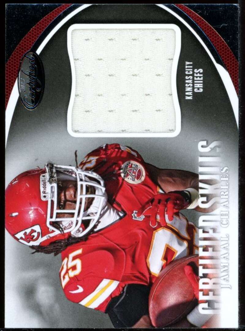 Jamaal Charles Card 2013 Certified Skills Materials Jersey #21 –