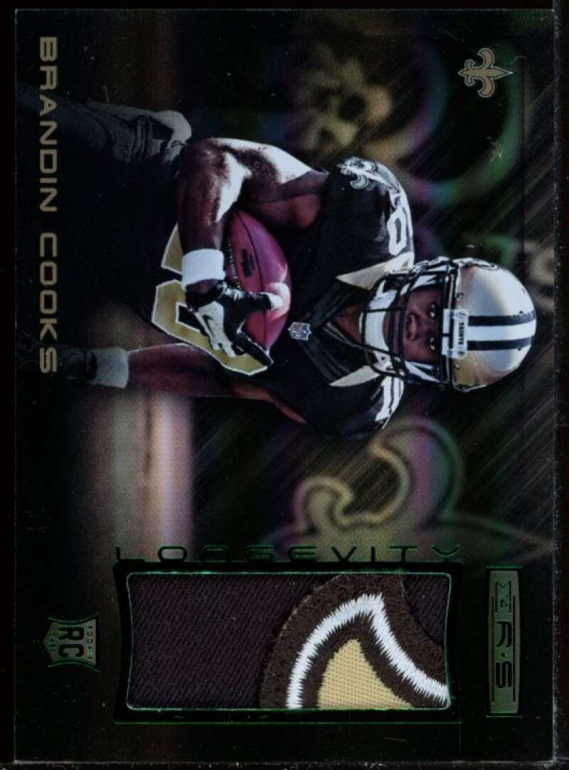 Brandin Cooks 2014 Rookies and Stars Longevity Green Materials Prime Jersey #8 Image 1