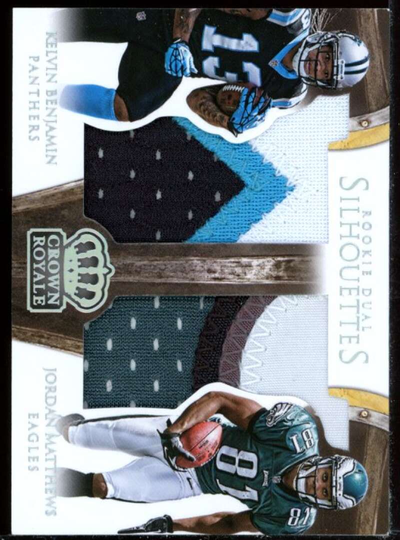 Jordan Matthews Kelvin Benjamin 2014 Crown Royale Dual Rookie Silhouettes #DSWR2 Image 1