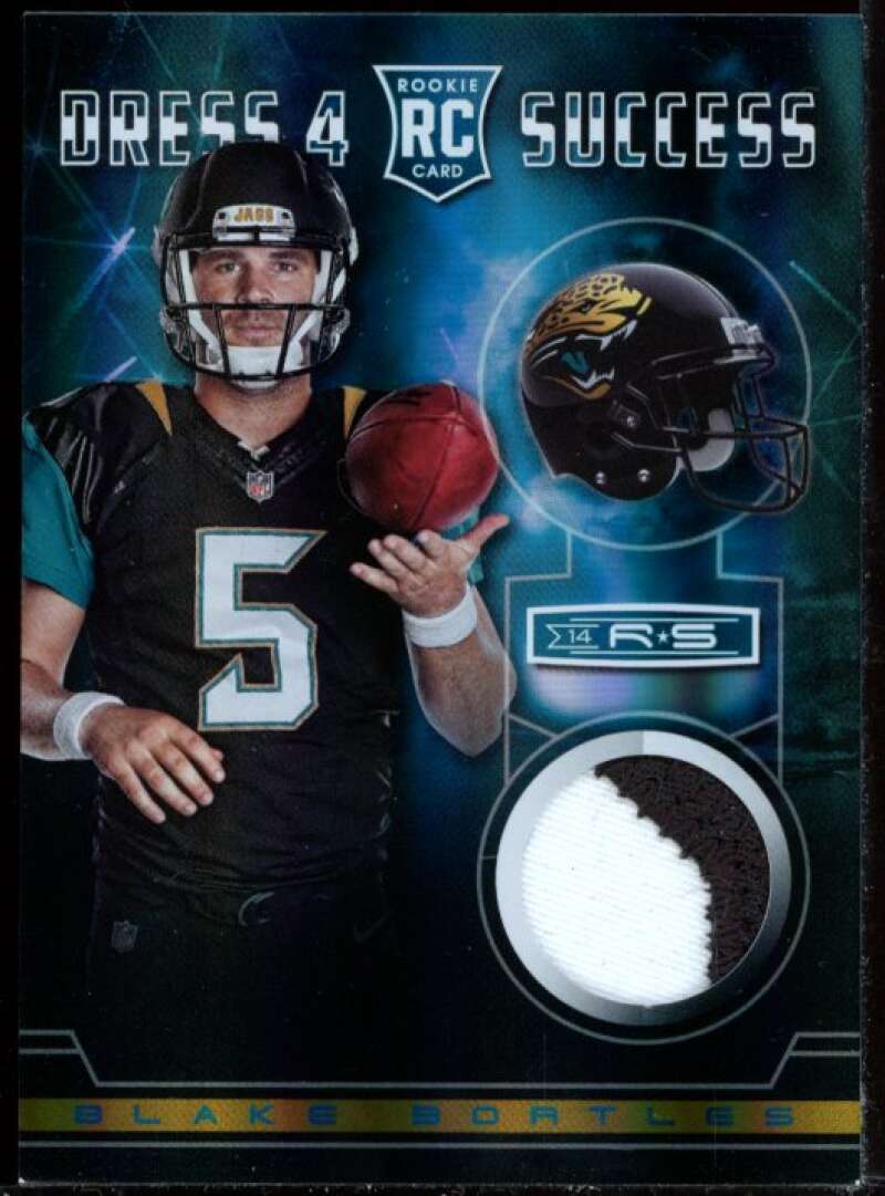 Blake Bortles Card 2014 Rookies and Stars Dress 4 Success Prime Jersey #DSBB Image 1