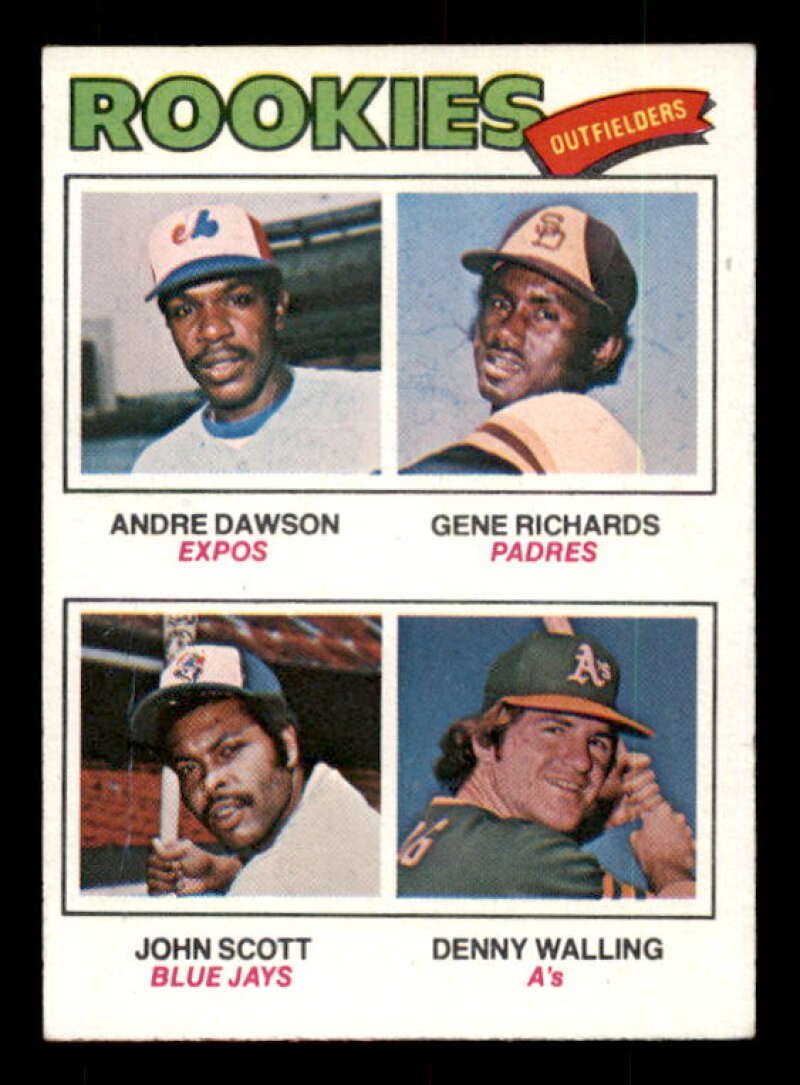 Andre Dawson RC/Gene Richards RC/John Scott/Denny Walling Card 1977 Topps #473 Image 1