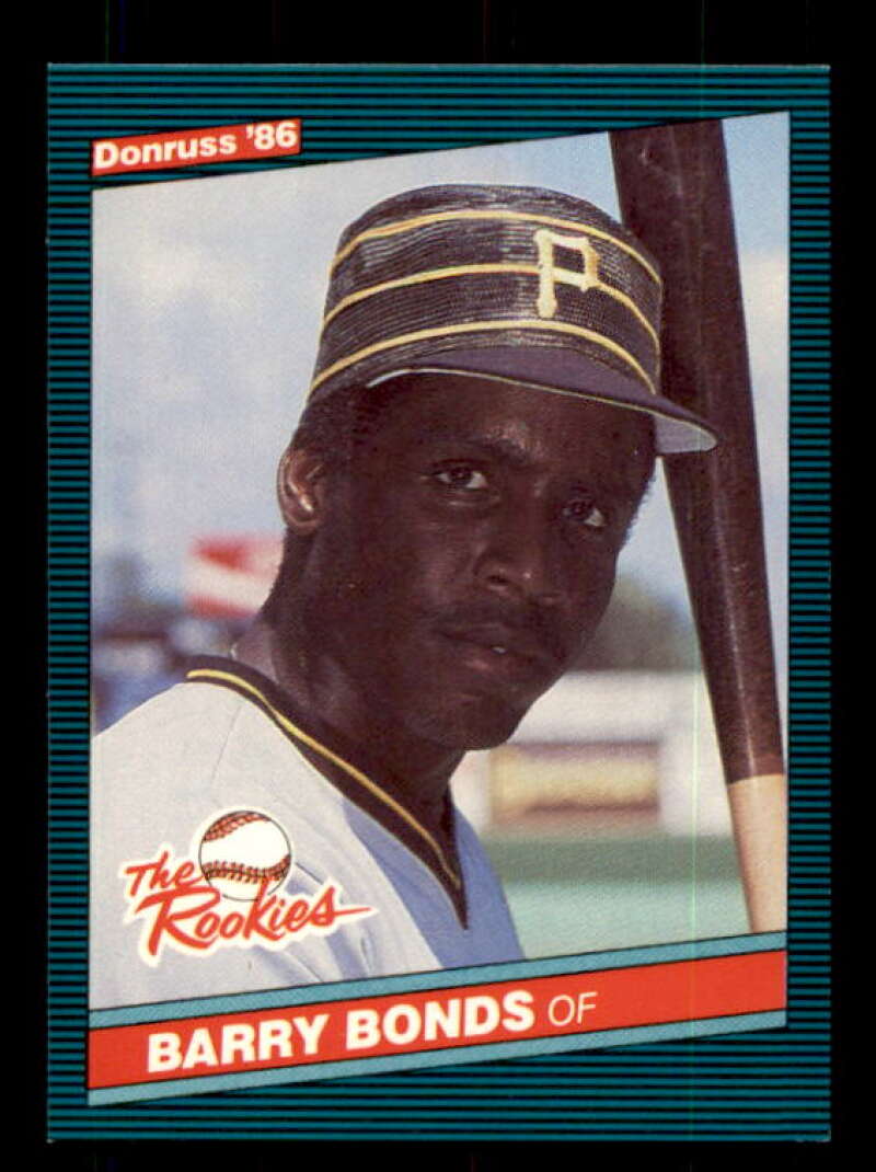 Barry Bonds Rookie Card 1986 Donruss Rookies #11 Image 1