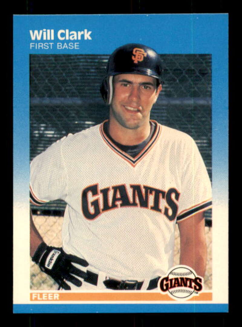 Will Clark Rookie Card 1987 Fleer #269 Image 1