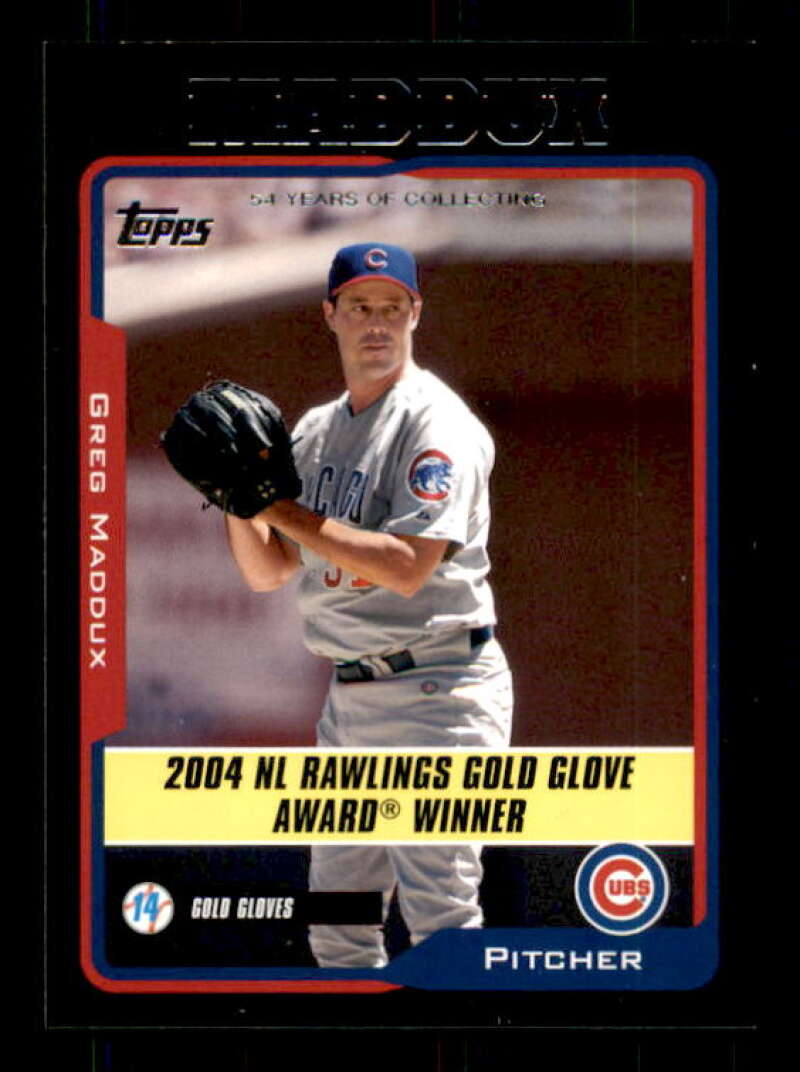 Greg Maddux GG Card 2005 Topps Black #704 Image 1