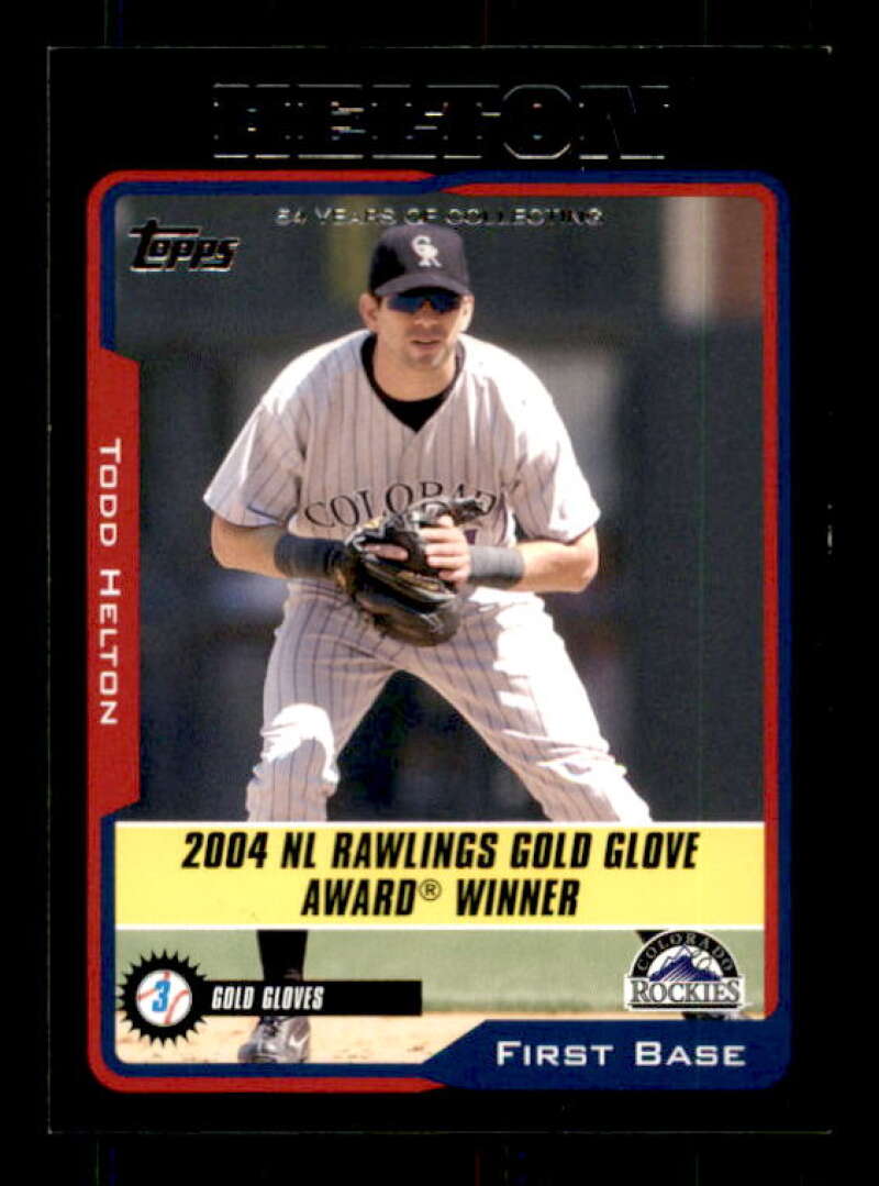 Todd Helton GG Card 2005 Topps Black #706 Image 1