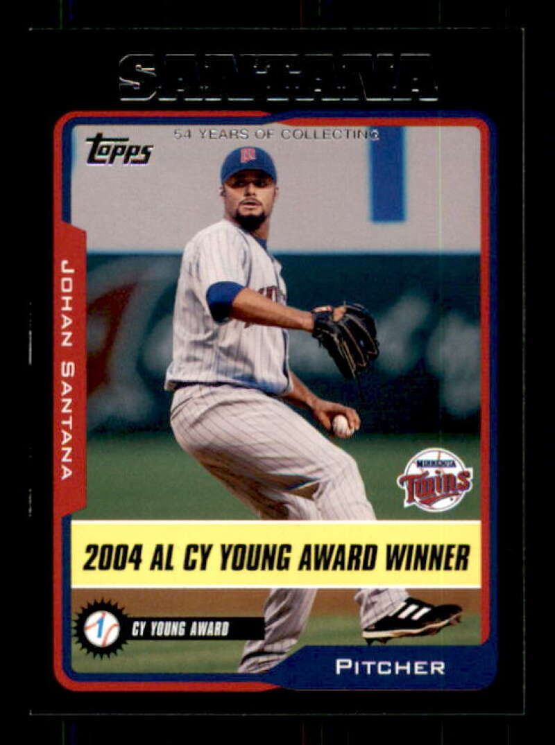 Johan Santana CY Card 2005 Topps Black #713 Image 1