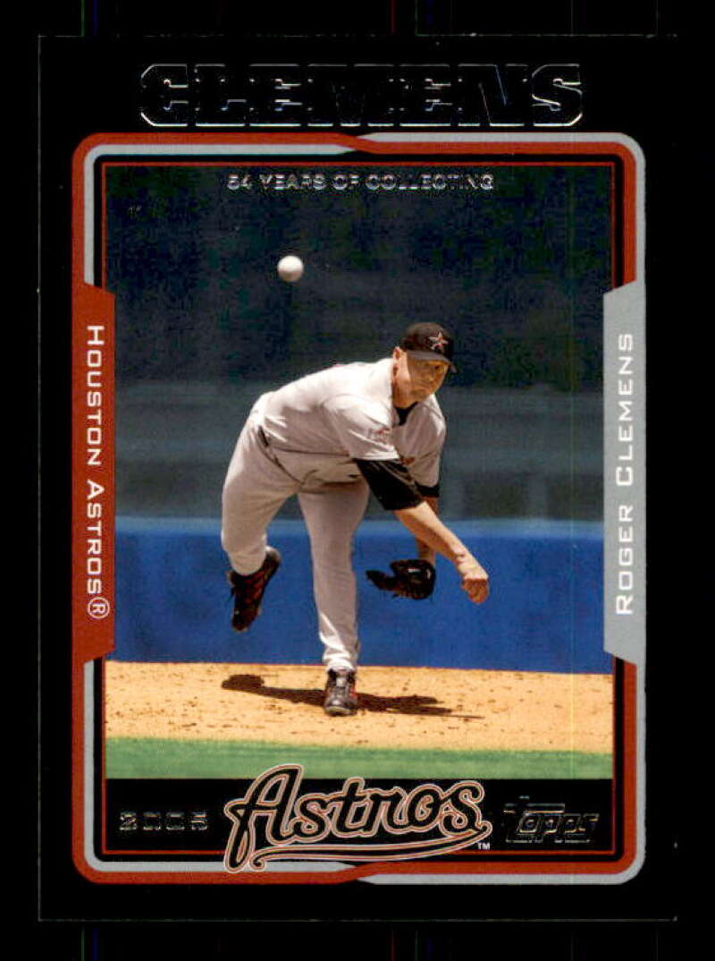 Roger Clemens Card 2005 Topps Black #565 Image 1