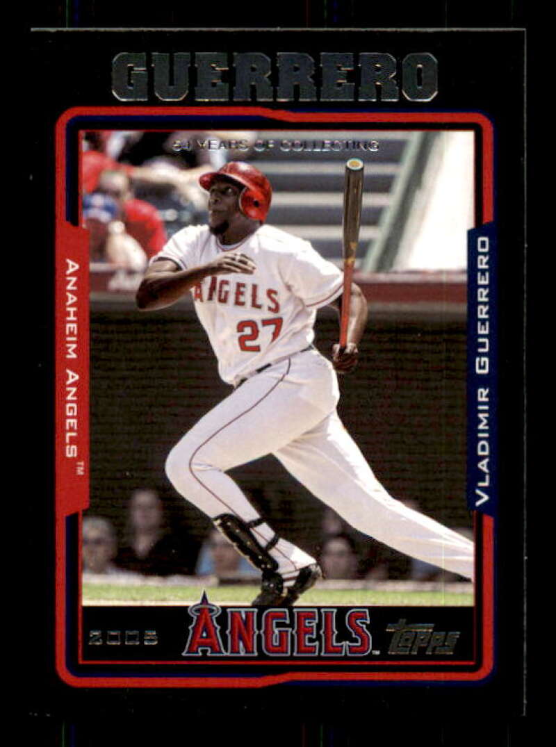 Vladimir Guerrero Card 2005 Topps Black #150 Image 1