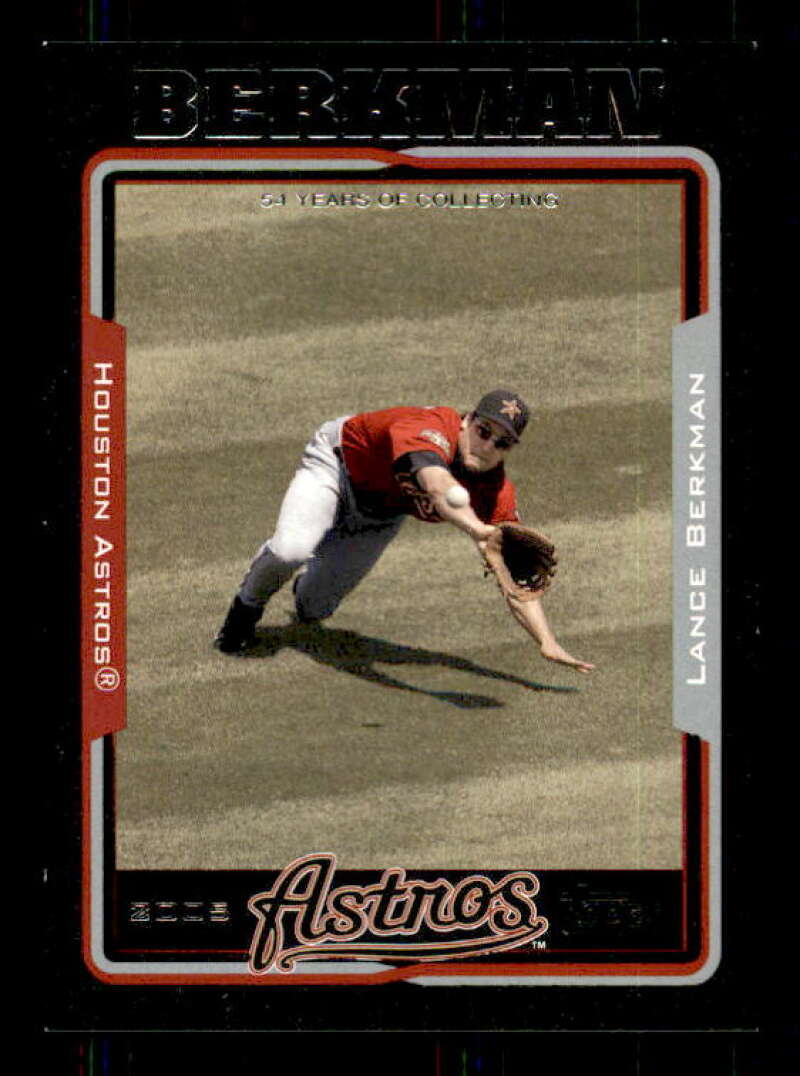 Lance Berkman Card 2005 Topps Black #220 Image 1