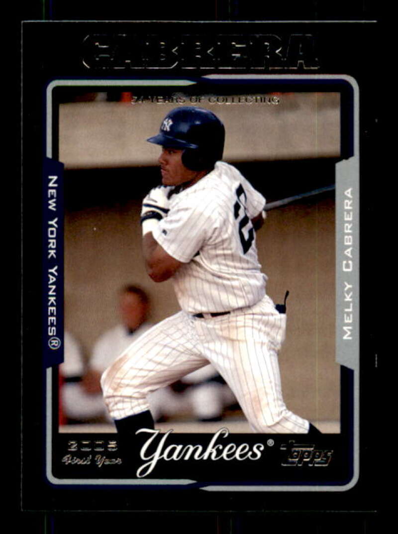 Melky Cabrera FY Rookie Card 2005 Topps Black #298 Image 1