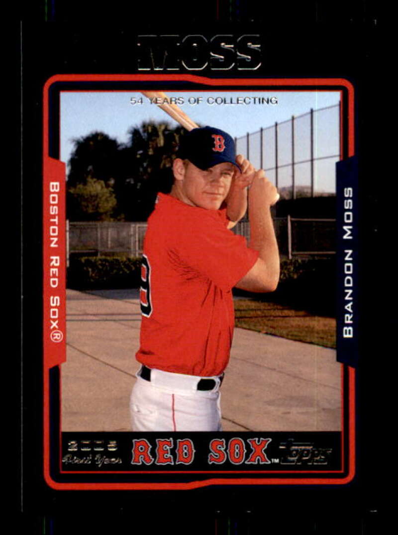 Brandon Moss FY Rookie Card 2005 Topps Black #303 Image 1