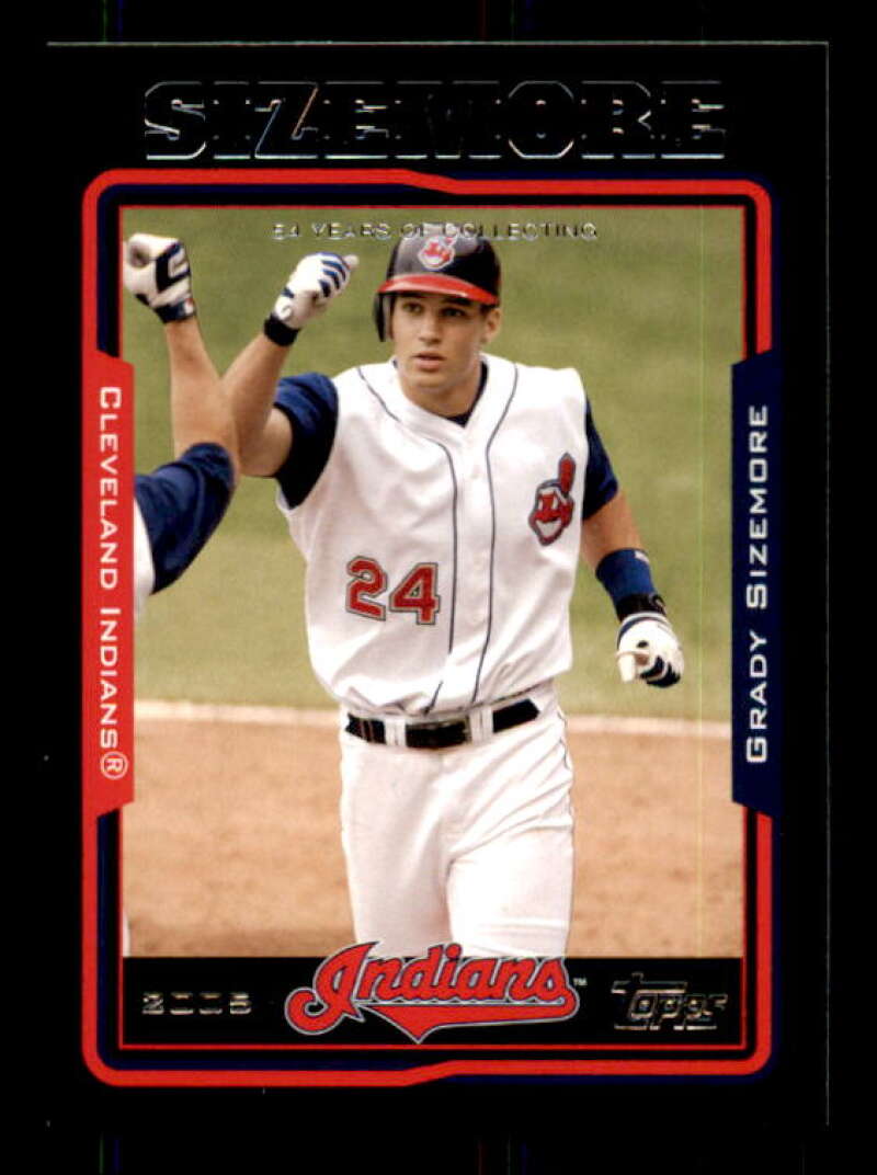 Grady Sizemore Card 2005 Topps Black #377 Image 1