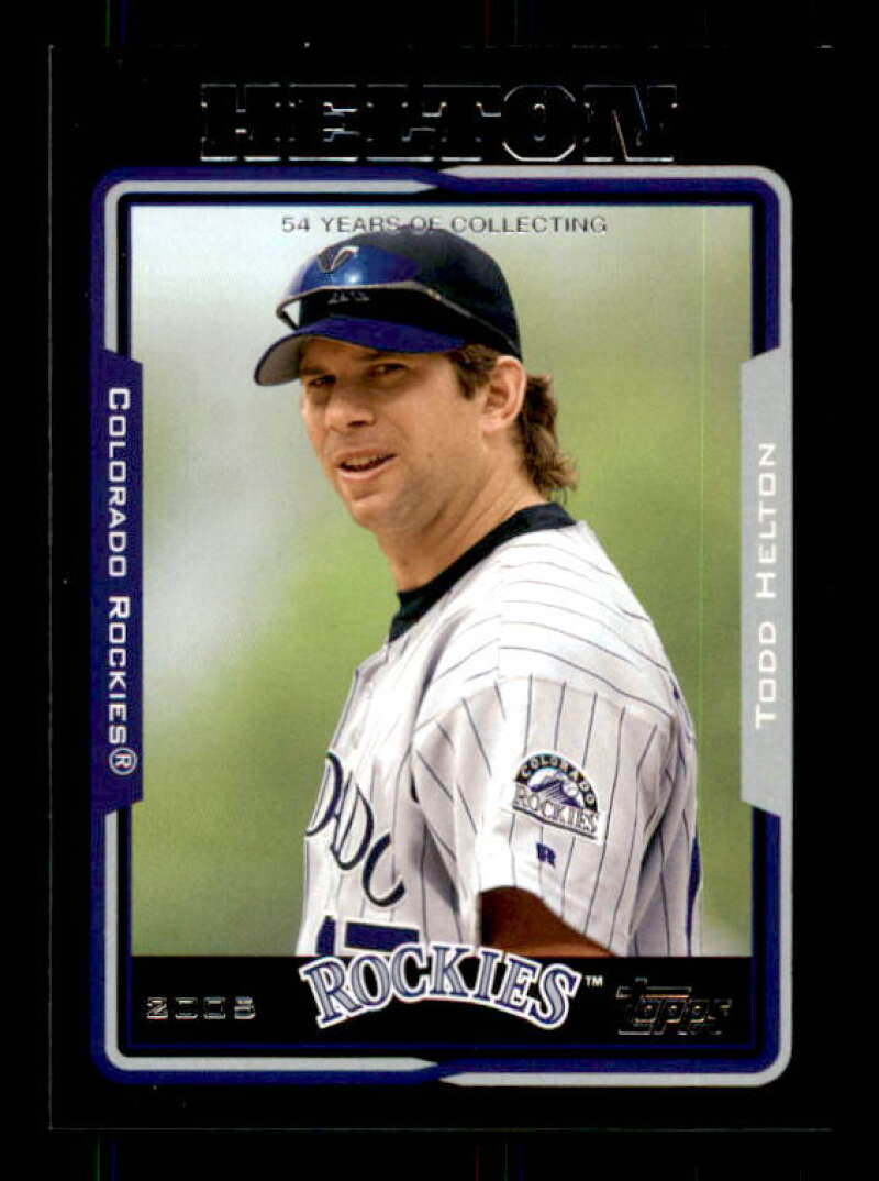 Todd Helton Topps rookie baseball card