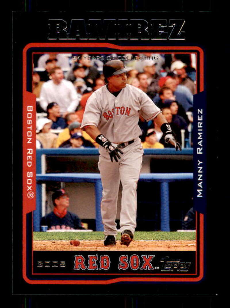 Manny Ramirez Card 2005 Topps Black #390 Image 1