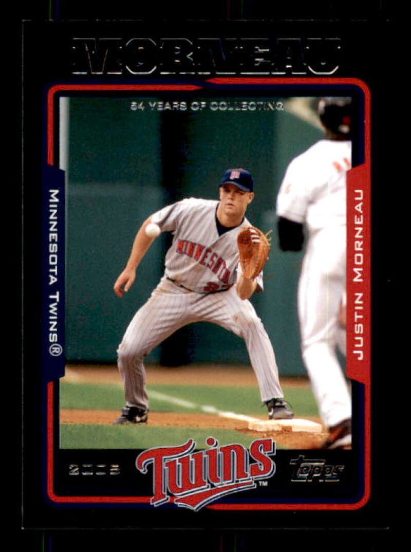 Justin Morneau Card 2005 Topps Black #544 Image 1