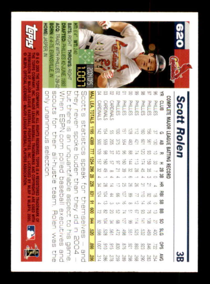  2005 Topps Baseball Card #620 Scott Rolen