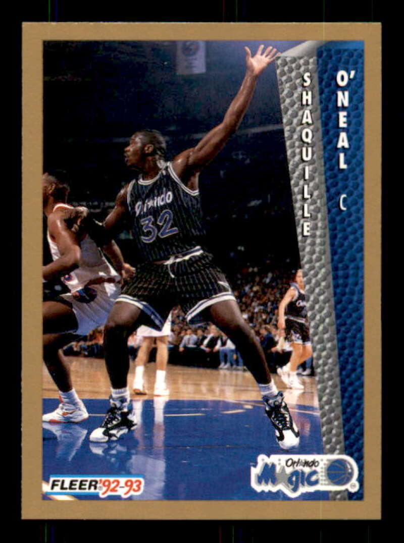 Shaquille O'Neal Rookie Card 1992-93 Fleer Drake's #37 Image 1