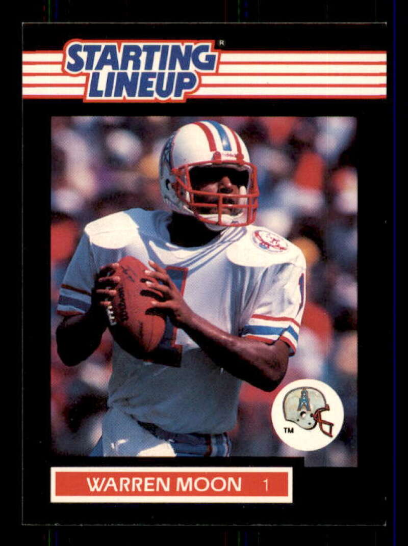 Warren Moon Card 1989 Kenner Starting Lineup Cards #86 Image 1