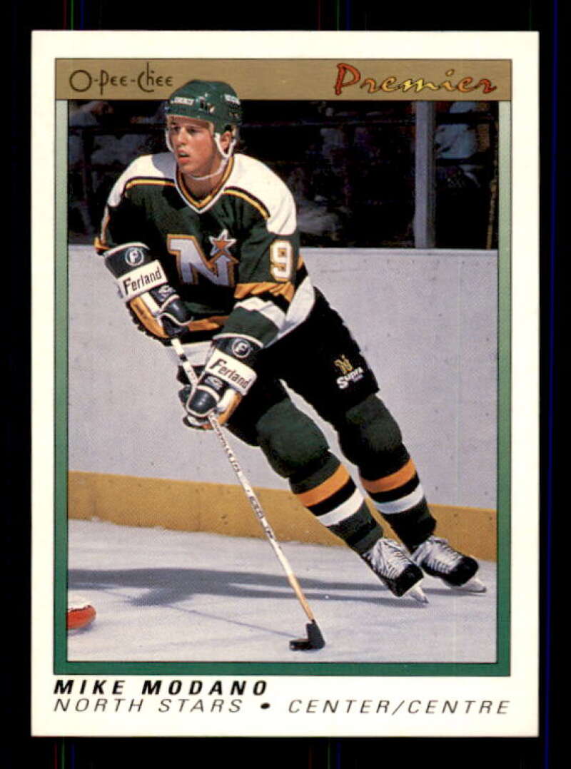 Mike Modano Rookie Card 1990-91 OPC Premier #74 Image 1