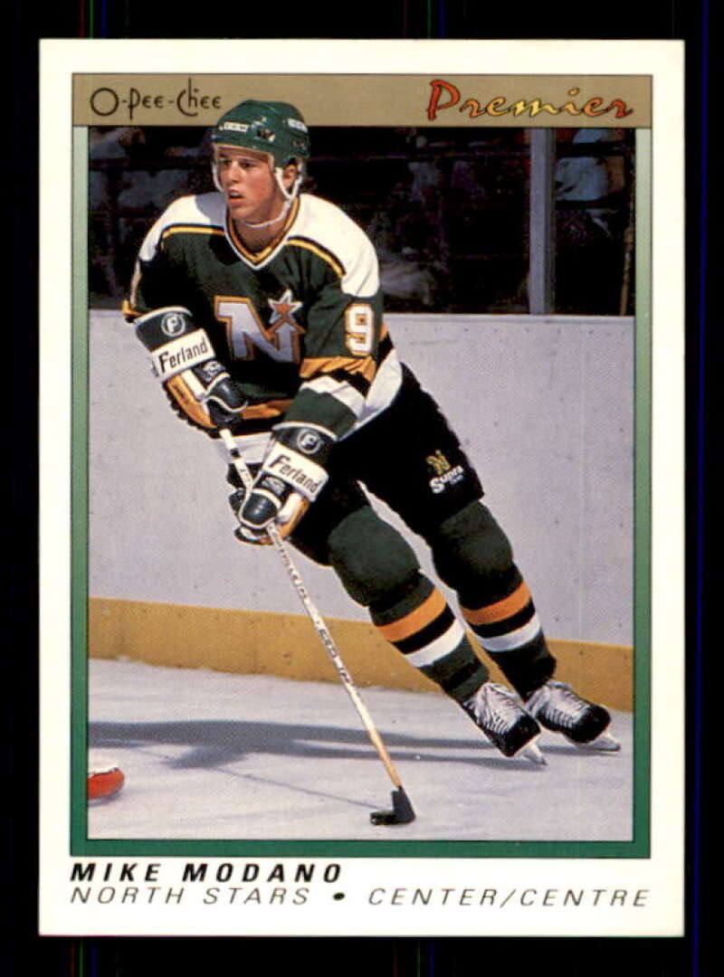 Mike Modano Rookie Card 1990-91 OPC Premier #74 Image 1