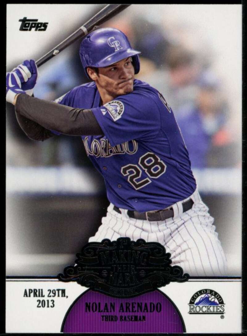 Nolan Arenado Rookie Card 2013 Topps Making Their Mark #MM34 Image 1