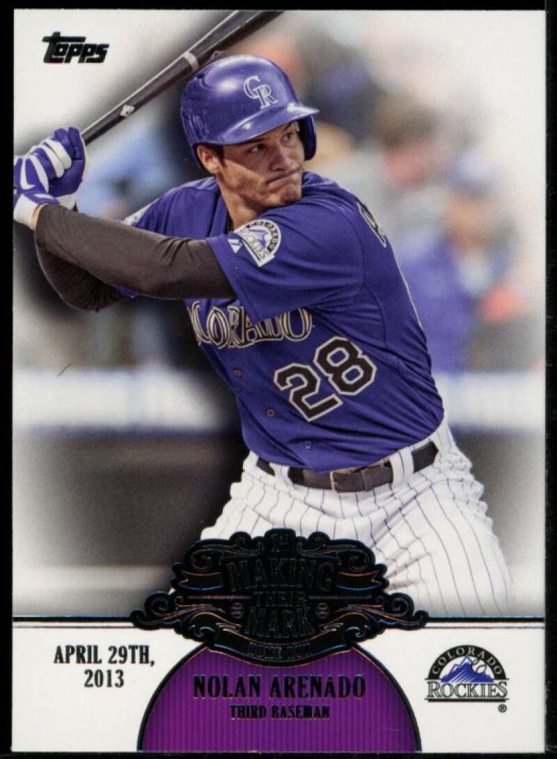 Nolan Arenado Rookie Card 2013 Topps Making Their Mark #MM34 Image 1