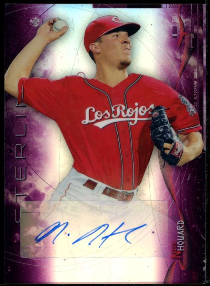 Nick Howard 2014 Bowman Sterling Prospect Autographs Magenta Refractors #BSPANH Image 1