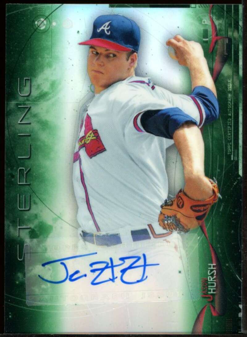 Jason Hursh 2014 Bowman Sterling Prospect Autographs Green Refractors #BSPAJH Image 1