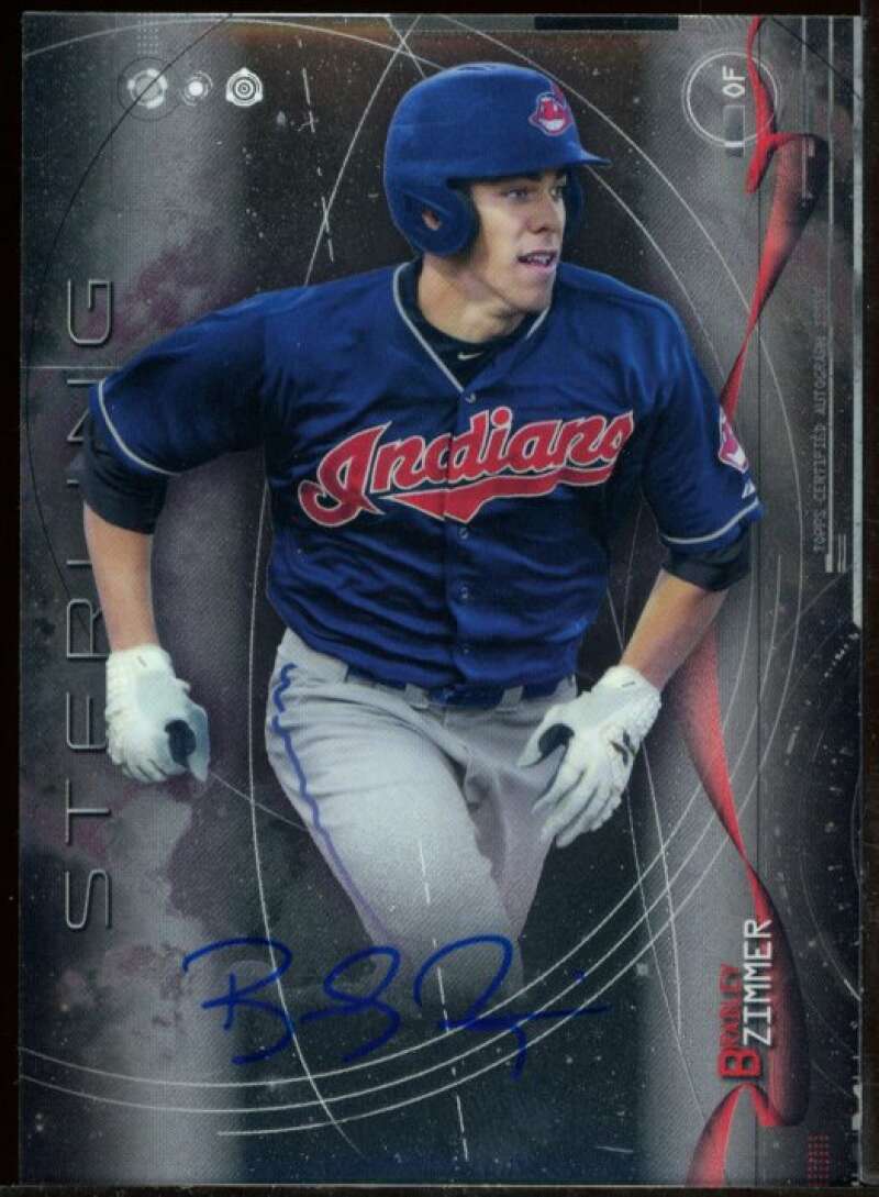 Bradley Zimmer Card 2014 Bowman Sterling Prospect Autographs #BSPABZ Image 1