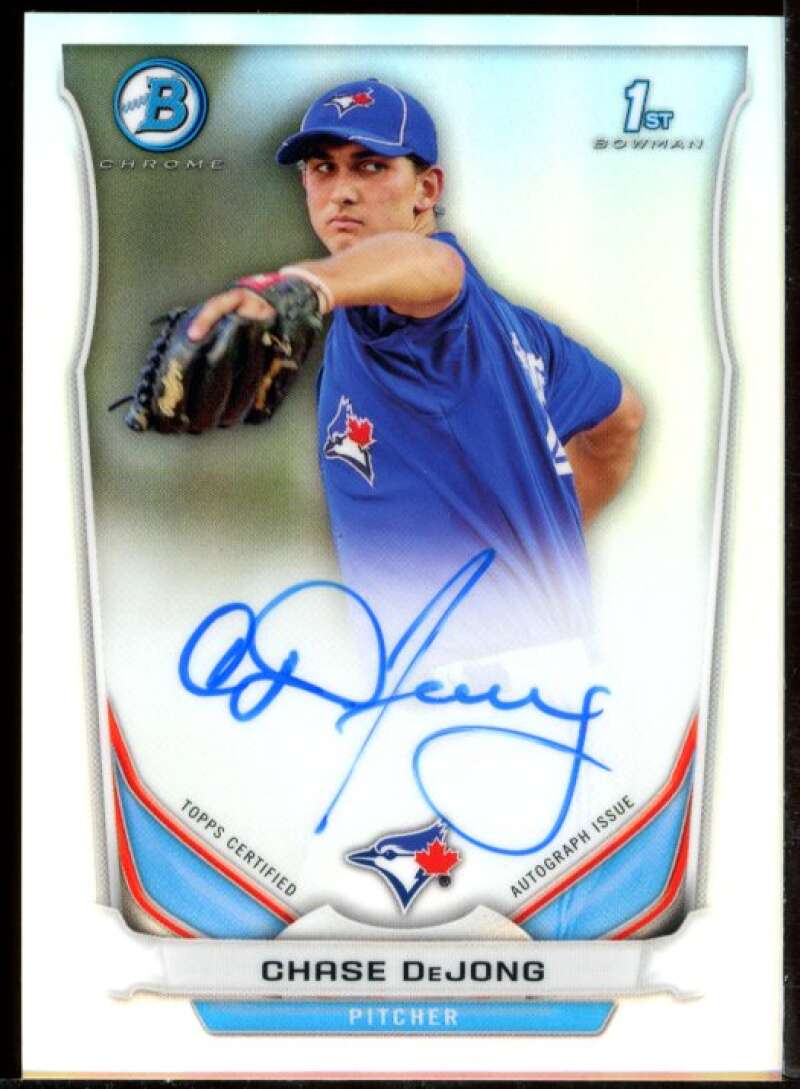 Chase DeJong Card 2014 Bowman Chrome Prospect Autographs Refractors #BCAPCD Image 1