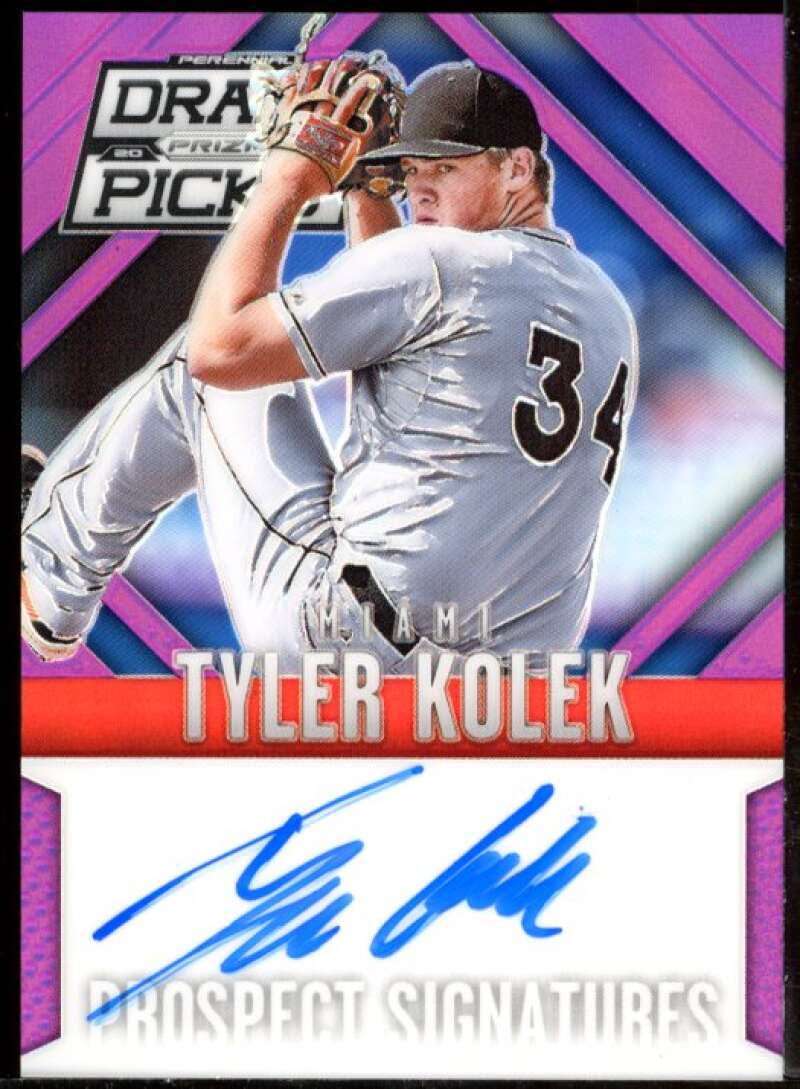 Tyler Kolek 2014 Panini Prizm Perennial DP Prospect Signatures Prizms Purple #1 Image 1