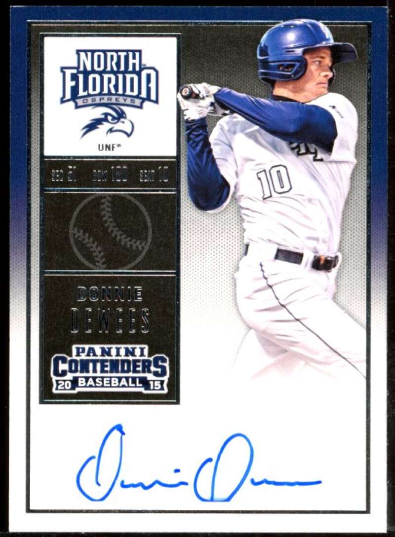 Donnie Dewees/Swinging Card 2015 Panini Contenders College Ticket Autographs #25 Image 1