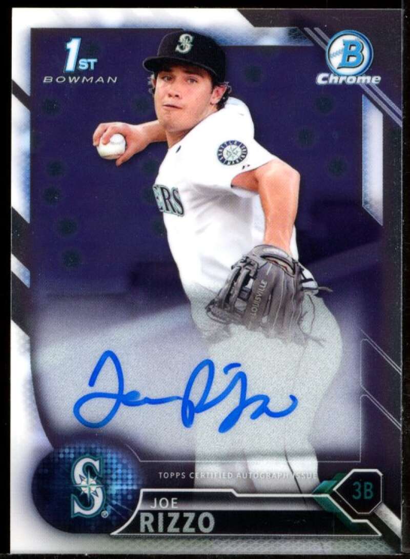 Joe Rizzo Card 2016 Bowman Chrome Draft Draft Pick Autographs #CDAJR Image 1