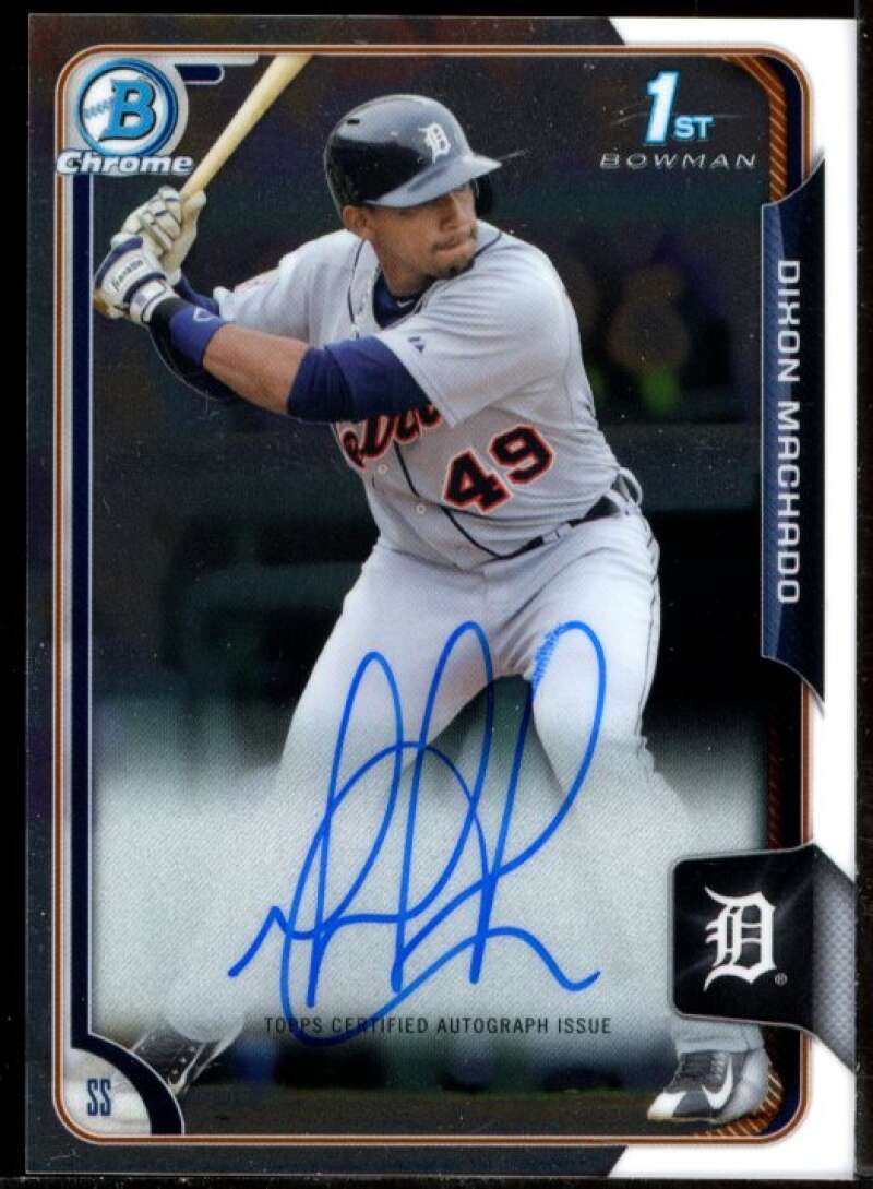 Dixon Machado Card 2015 Bowman Chrome Prospect Autographs #BCAPDM Image 1