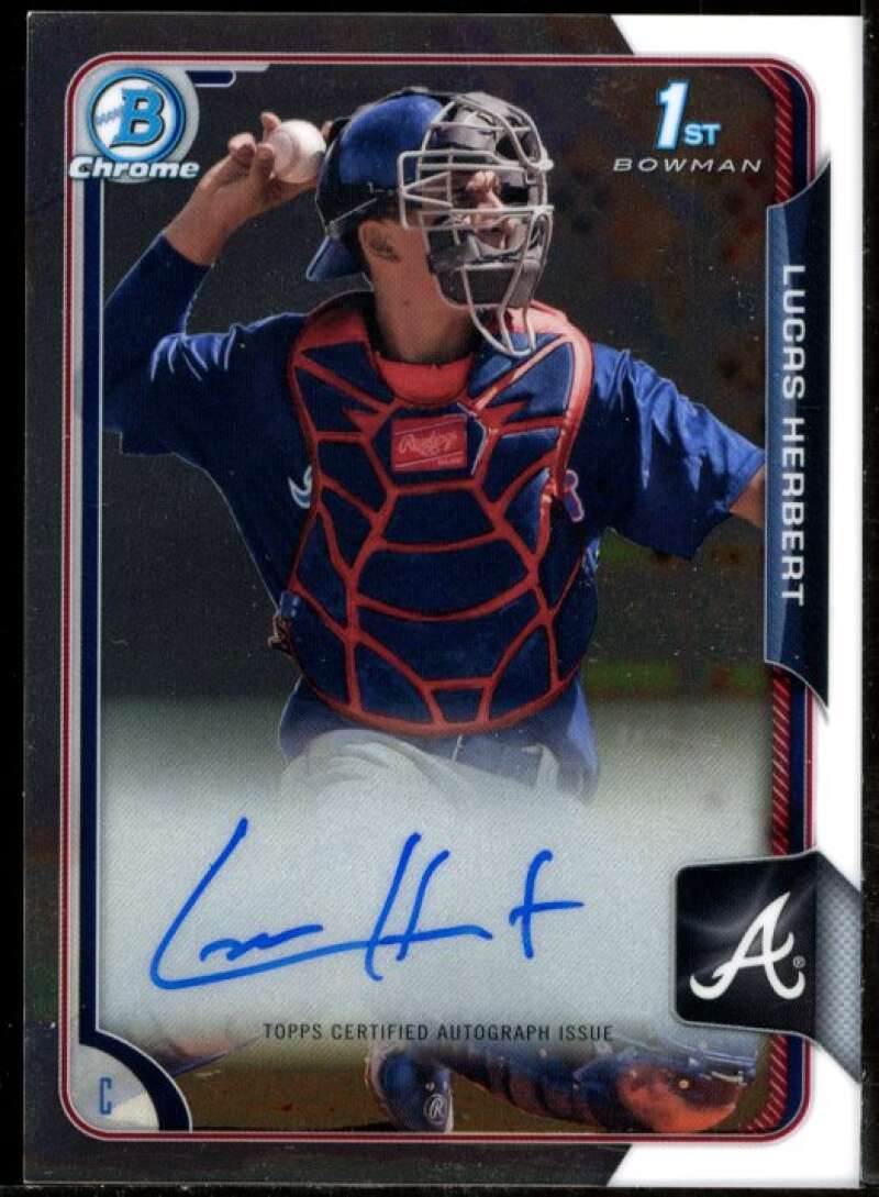 Lucas Herbert Card 2015 Bowman Chrome Draft Draft Pick Autographs #BCALH Image 1