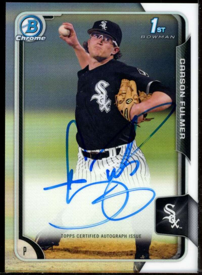 Carson Fulmer Card 2015 Bowman Chrome Draft Draft Pick Autographs #BCACF Image 1